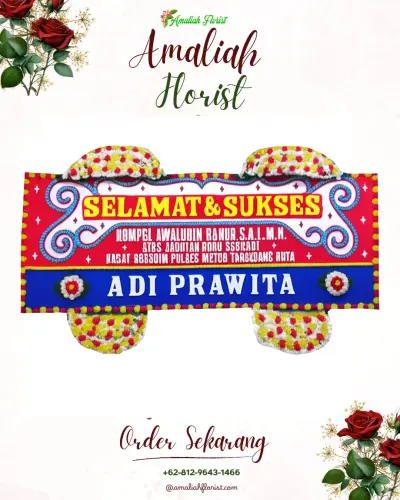 Karangan Bunga Ucapan Selamat di Kudaile